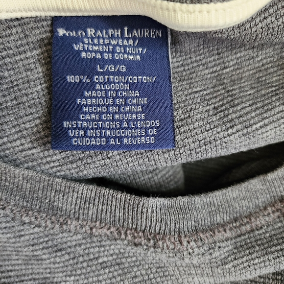 Mens Xl Polo Ralph Lauren Pajama Pants and Large Sleep Shirt - Picture 8 of 8